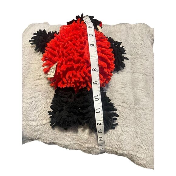 Burton Kids Red Black Polyester Ladybug Plush Mop Style Stuffed Animal Toy - Picture 2 of 14